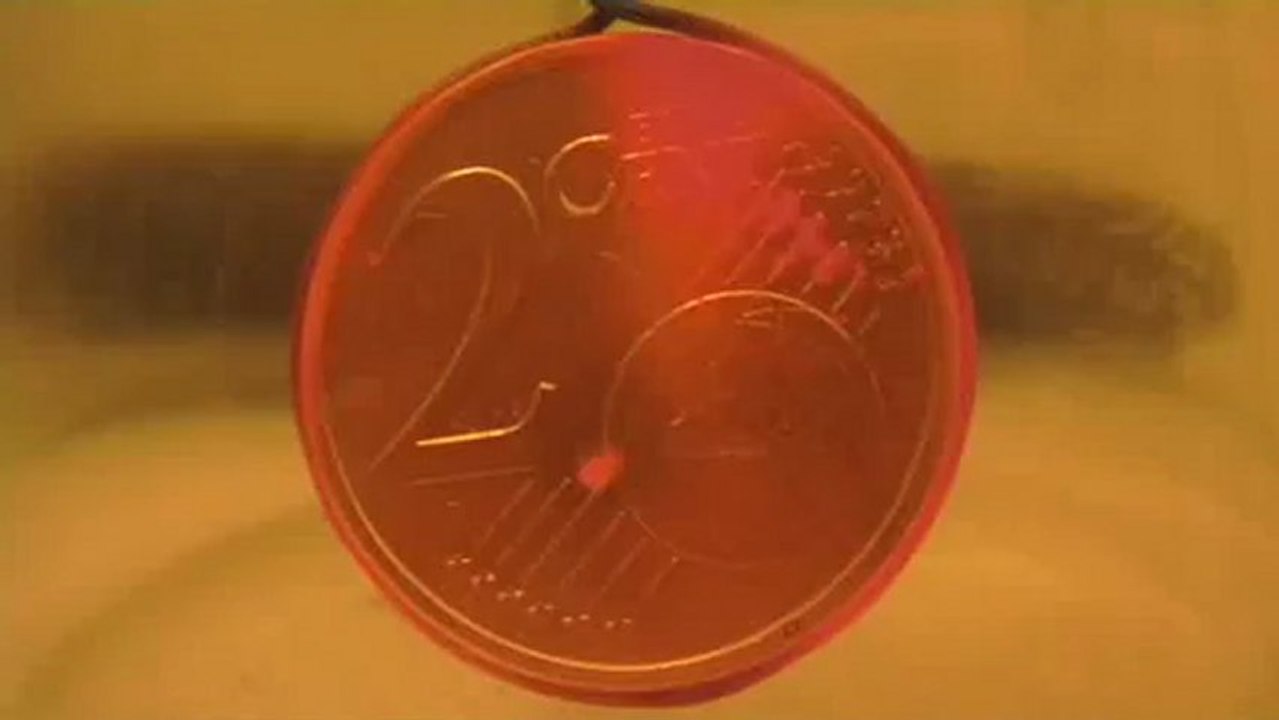 Katalytische Oxidation von Aceton an einer heißen, verkupferten Münze