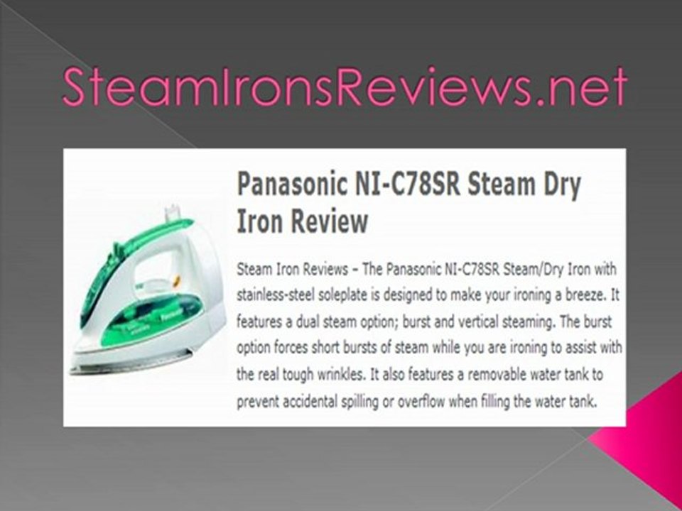 Top 10 Best Steam Iron Reviews video Dailymotion