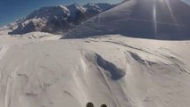 Orcières - petits vols à ski entre amis...