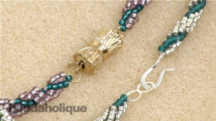 How to Add a Clasp to a Bead Woven Spiral Rope
