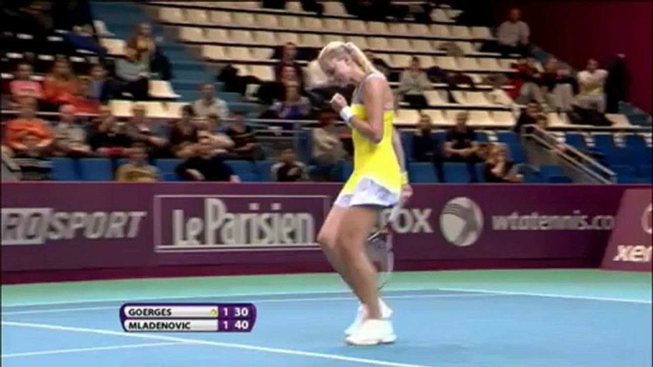 Mladenovic batte Goerges - Parigi, 1° turno