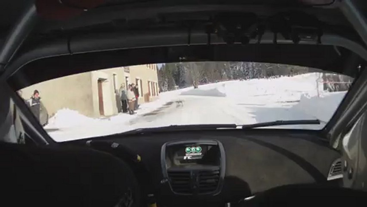 ronde du jura 2013 caméra embarquée JP MONNIN Thierry PETITJEAN 207 RC R3T es2 longchaumois - lamoura