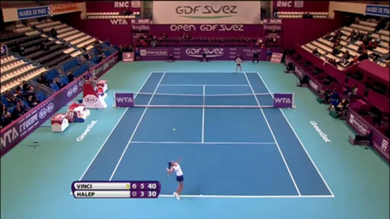 Vinci batte Halep - Parigi, 1° turno