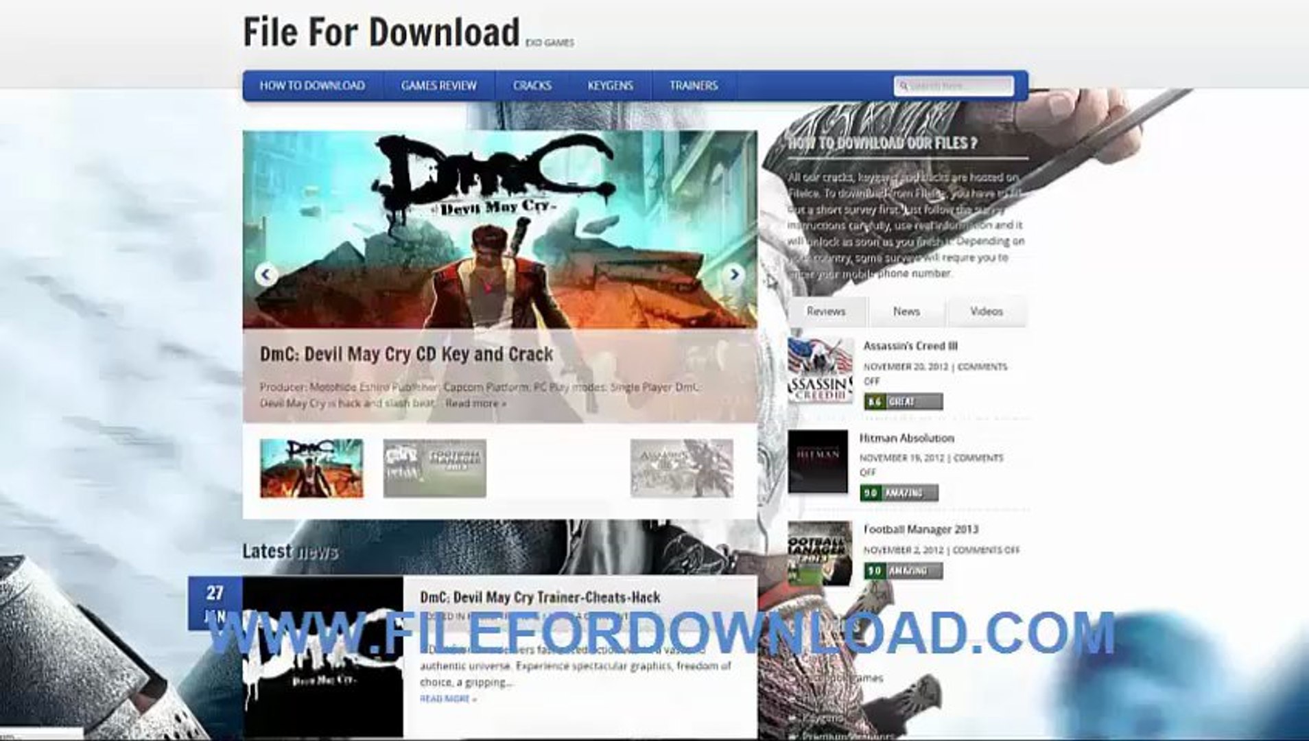 Devil May Cry TRAINER CHEATS ENGINE - video Dailymotion