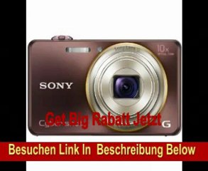 Sony DSC-WX100T Cyber-shot Digitalkamera (18 Megapixel, 10-fach opt. Zoom, 6,7 cm (2,7 Zoll) Display, Schwenkpanorama) braun