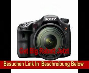 Sony SLT-A77VQ SLR-Digitalkamera (24 Megapixel, 7,6 cm (3 Zoll) Display, bildstabilisiert) Kit inkl. SAL 16-50mm DT F2.8 SSM Objektiv schwarz