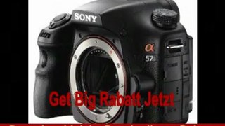 Sony SLT-A57 SLR-Digitalkamera (16 Megapixel APS HD CMOS, 7,5 cm (3 Zoll) Display, Live View, Full HD Video) Gehäuse schwarz