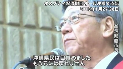 オスプレイ配備撤回求め オール沖縄で直訴