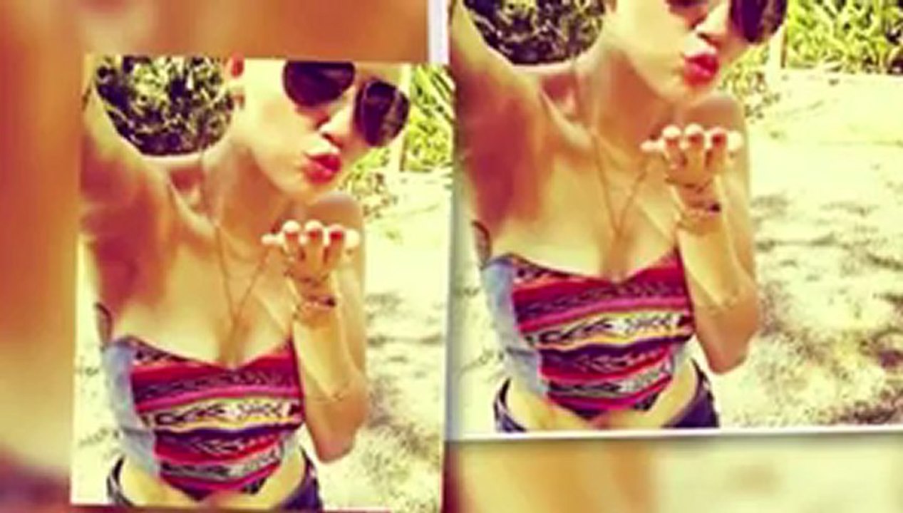 Miley Cyrus Shows Off Slim Stomach