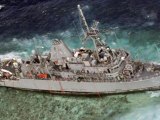 Stranded US ship threatens Philippine reef