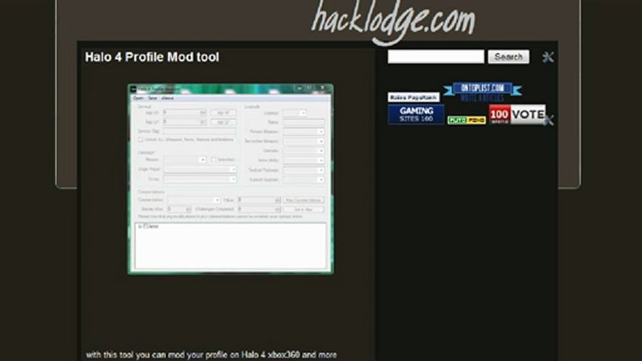 Halo 4 Profile editor xbox360