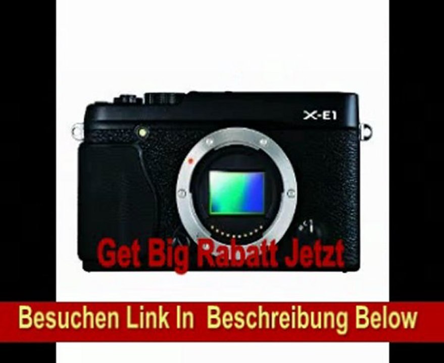 Fujifilm X-E1 Kompakte Systemkkamera (16 Megapixel APS-C CMOS Sensor, 7,1 cm (2,8 Zoll) Display, Full HD, HDMI) nur Gehäuse schwarz