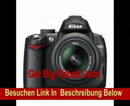 Nikon D5000 SLR-Digitalkamera (12 Megapixel, Live-View, HD-Videofunktion) Kit inkl. 18-55mm 1:3,5-5,6G VR Objektiv (bildstab.)