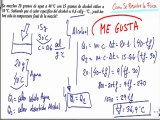 Primer principio de la termodinamica calcular temperatura de la mezcla