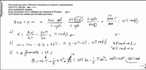 Fisica cinematica aceleracion angular