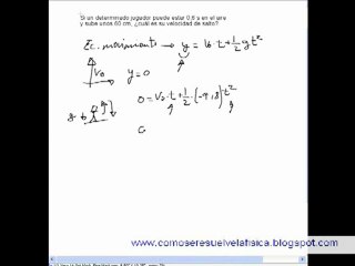 fisica cinematica velocidad de salto