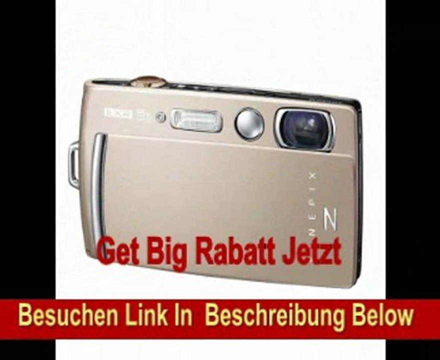 Fujifilm FinePix Z1000EXR Digitalkamera (16 Megapixel, 5-fach opt. Zoom, 8,9 cm (3,5 Zoll) Display, bildstabilisiert) champagner