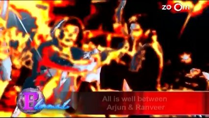 Arjun & Ranveer captured in a candid mood at an award show