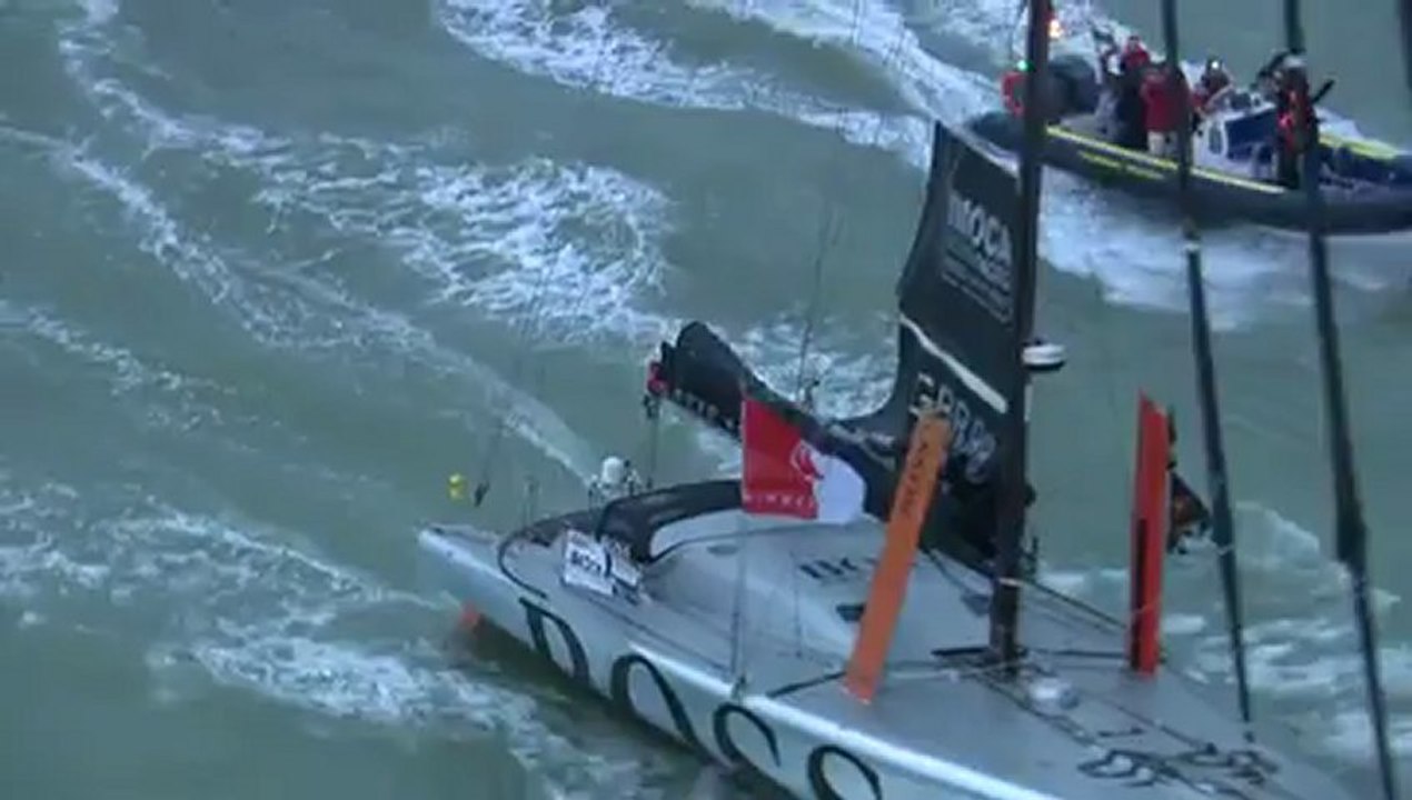 Vendée Globe Arrivée Alex Thomson Hugo Boss