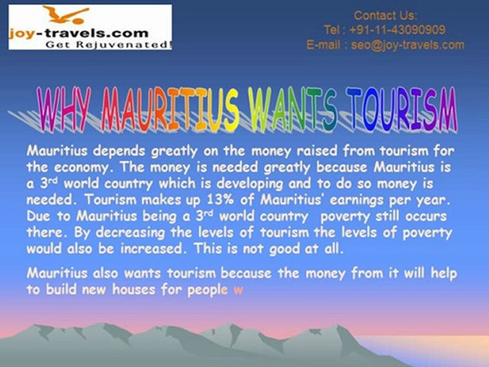 Holidays In Mauritius | Travel To Mauritius - Joy Travels
