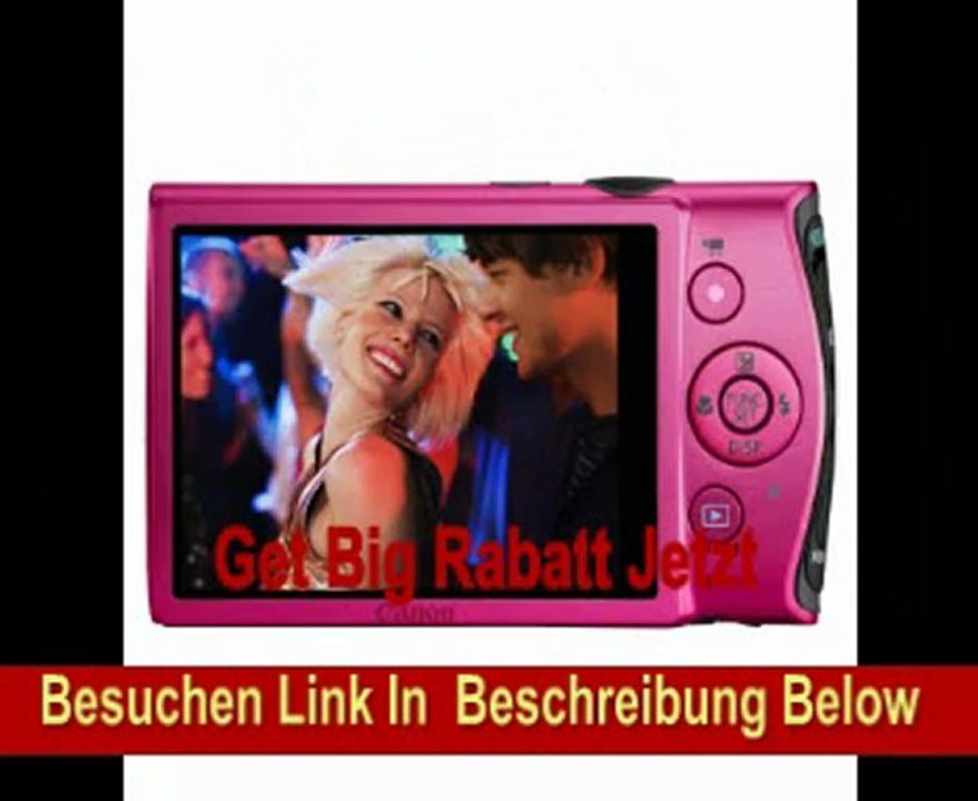 Canon IXUS 230 HS Digitalkamera (12 Megapixel, 8-fach opt. Zoom, 7,6 cm (3 Zoll) Display, bildstabilisiert) pink