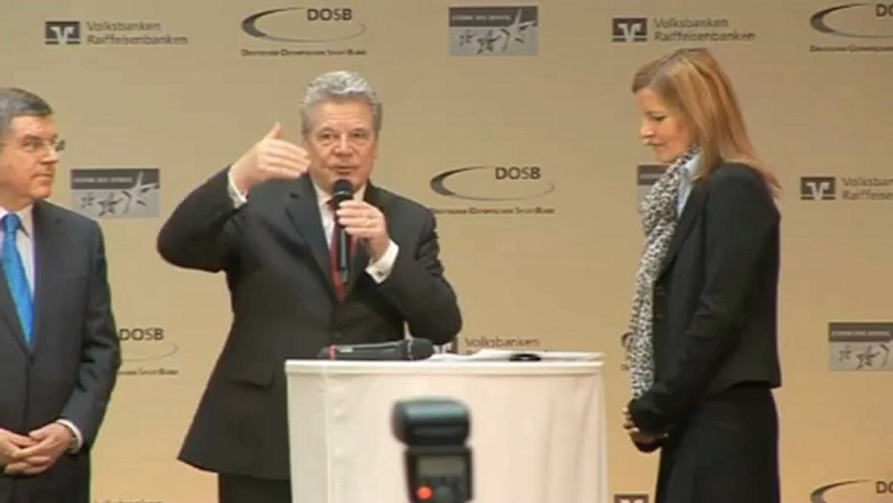 Joachim Gauck über den Stellenwert des Sports in der Gesellschaft