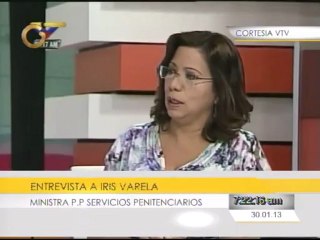 Ministra Varela no descarta que factores políticos traten de encender los penales