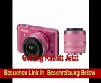 Nikon 1 J2 Systemkamera (10,1 Megapixel, 7,5 cm (3 Zoll) Display) Double Zoom Kit inkl. Nikkor VR 10