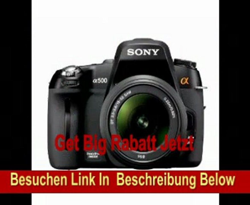 Sony DSLR-A500L SLR-Digitalkamera (12 Megapixel, BIONZ Bildprozessor, Live-View) inkl. 18-55 mm F3,5-5,6 Objektiv
