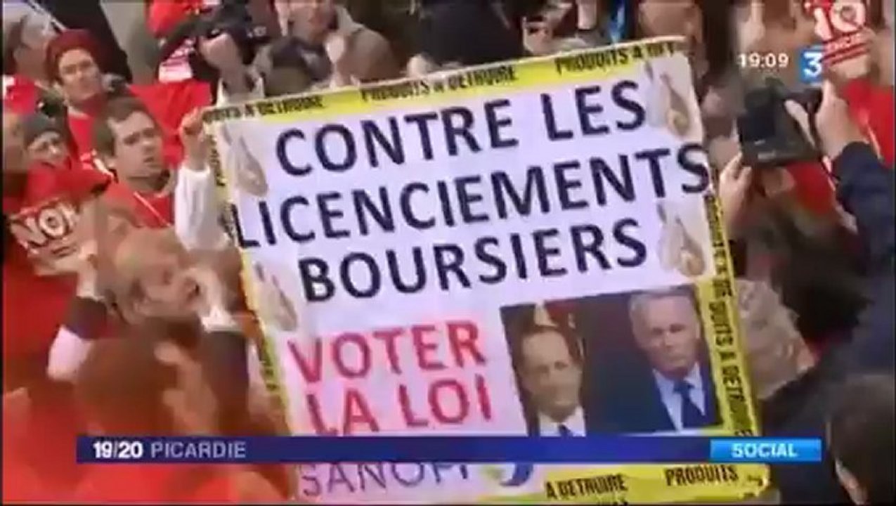 Manifestation "interdiction des licenciements financiers"