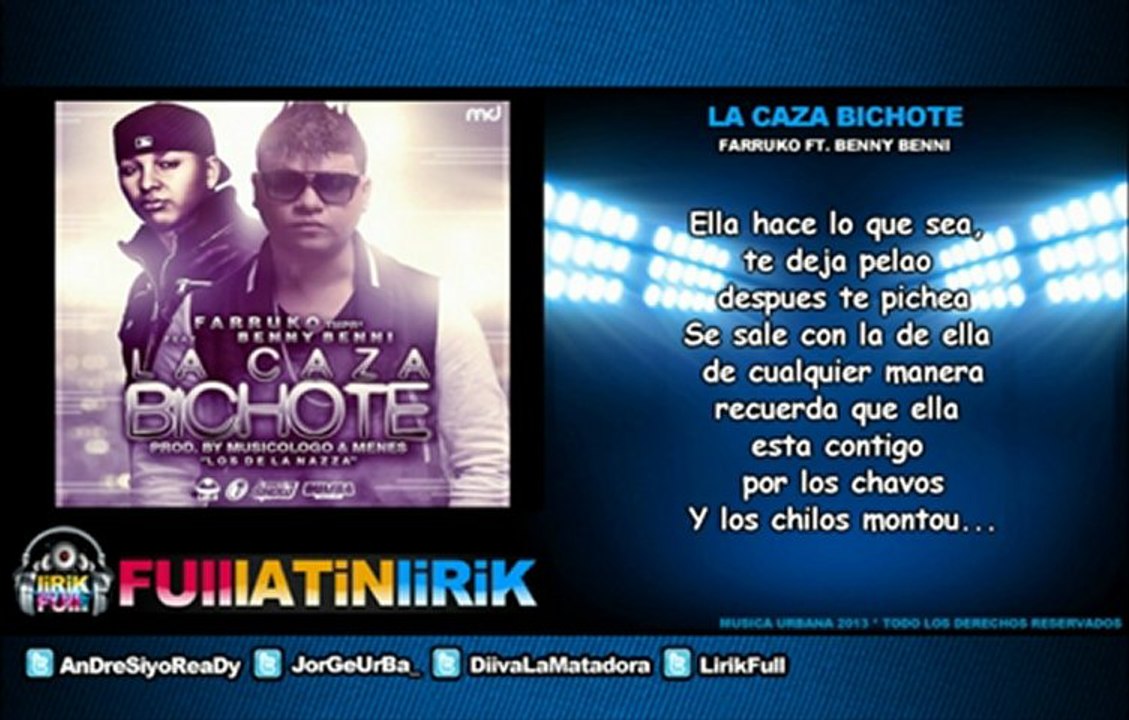 Farruko Ft. Benny Benni - La Caza Bichote [Letra]