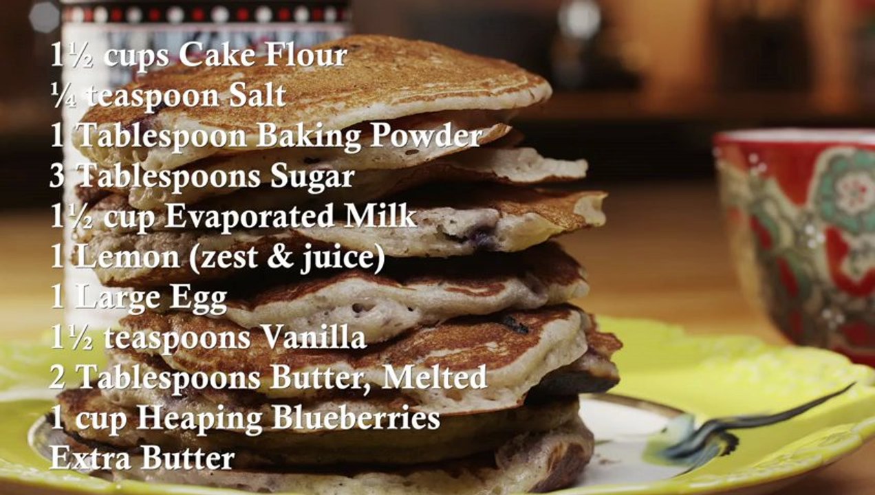 Lemon Blueberry Pancakes - Recipe