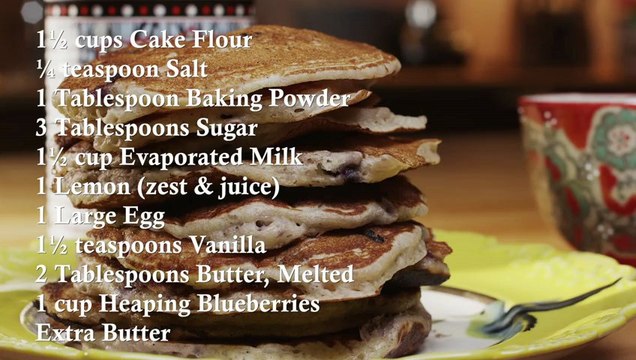 Lemon Blueberry Pancakes - Recipe