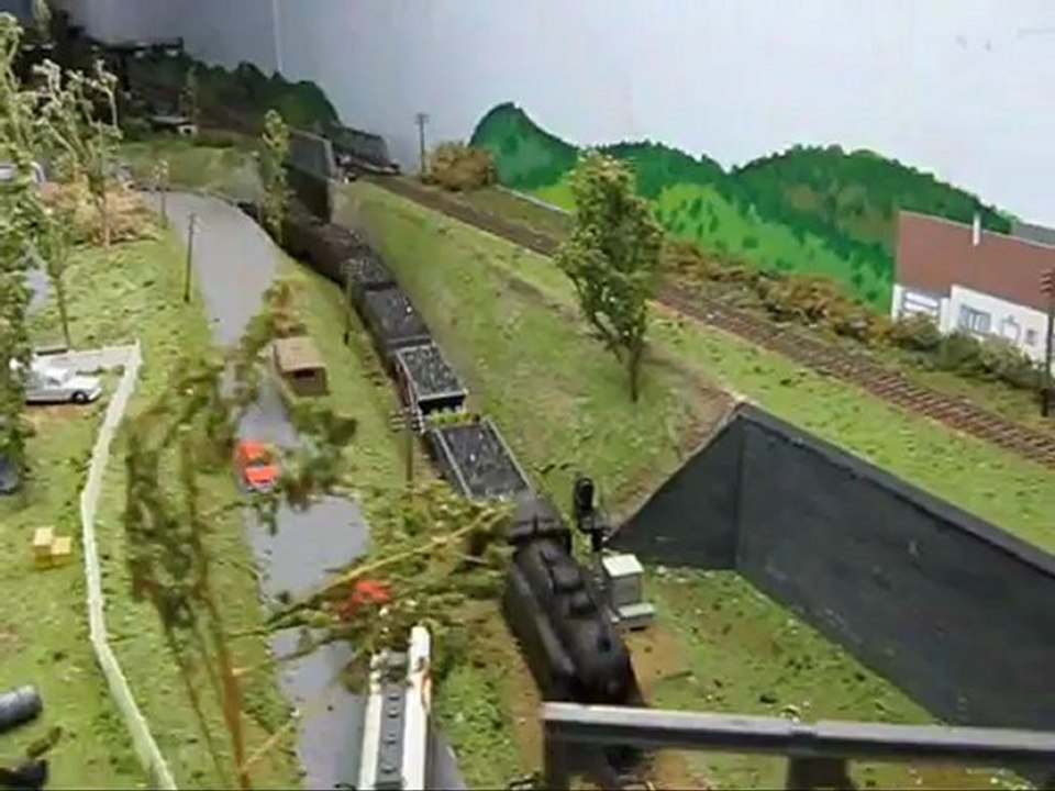 Train miniature : Réseau de Gérard : Vidéo 77 : 141 TC Ouest et  minéraliers