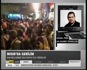 Mısır'da Devam Eden Protestoları Kemal Firik bildirdi ( Ahmet Rıfat Albuz - Atlas )