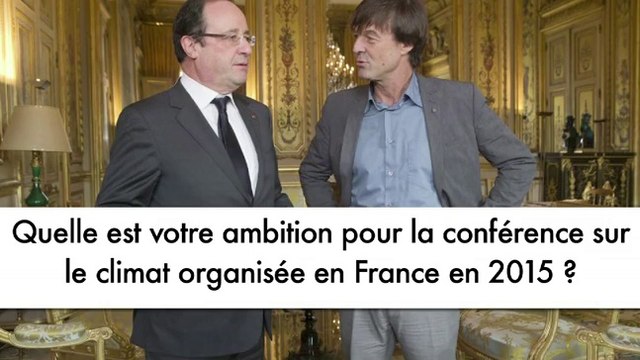 Nicolas Hulot: Les jeunes ne peuvent pas rester derrière leurs ordinateurs à regarder le monde se défaire
