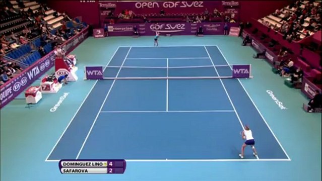 París - Lourdes Domínguez Lino cae contra Safarova