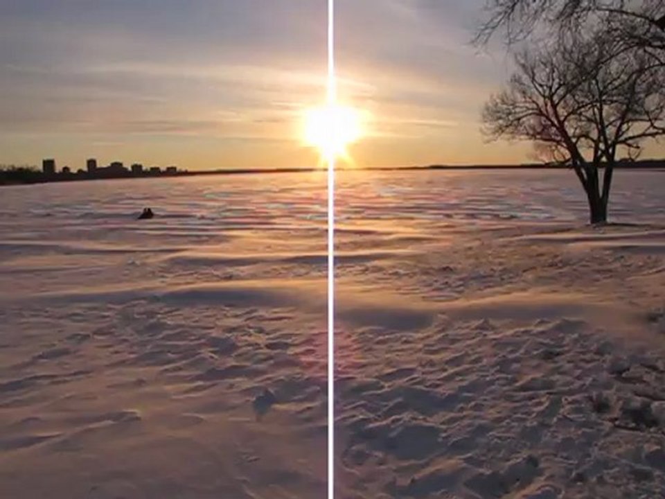 Coucher de soleil sur la Rivière des Outaouais