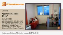 A vendre - appartement - Clichy (92110) - 2 pièces - 43m²