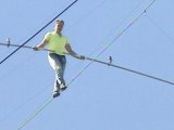 Tightrope Daredevil Nik Wallenda Walks 200 Feet Over Florida Highway Without Safety Harness
