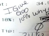 Pastor Leaves 0% Tip, Only Gives God 10%