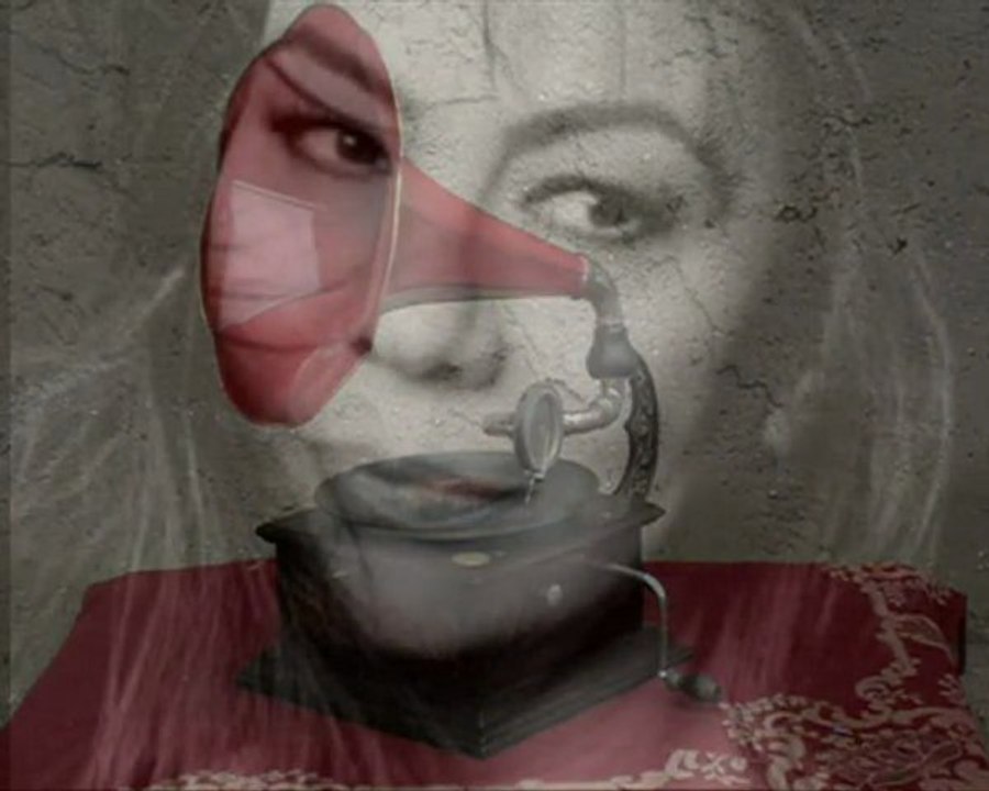 Sevinç Eratalay - hüzün geldi - kolaj Serbülent Öztürk