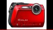 Casio Exilim EX-G1 Digitalkamera (12 Megapixel, 3-fach opt. Zoom, 6,4 cm (2,5 Zoll) Display, bis zu 3m wasserdicht, bis von 2,13m stoßfest) rot