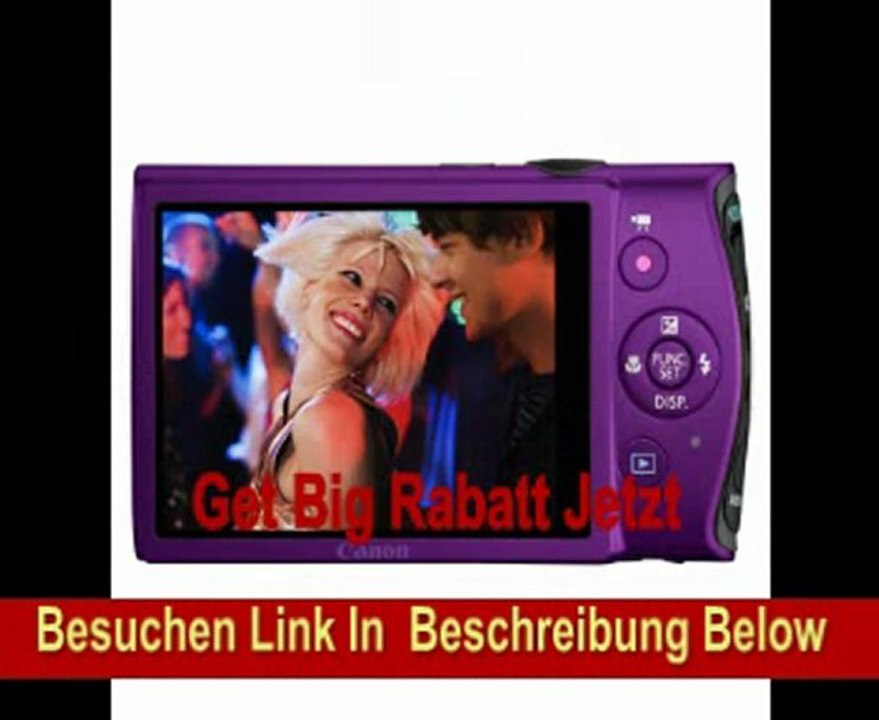 Canon IXUS 230 HS Digitalkamera (12 Megapixel, 8-fach opt. Zoom, 7,6 cm (3 Zoll) Display, bildstabilisiert) violett