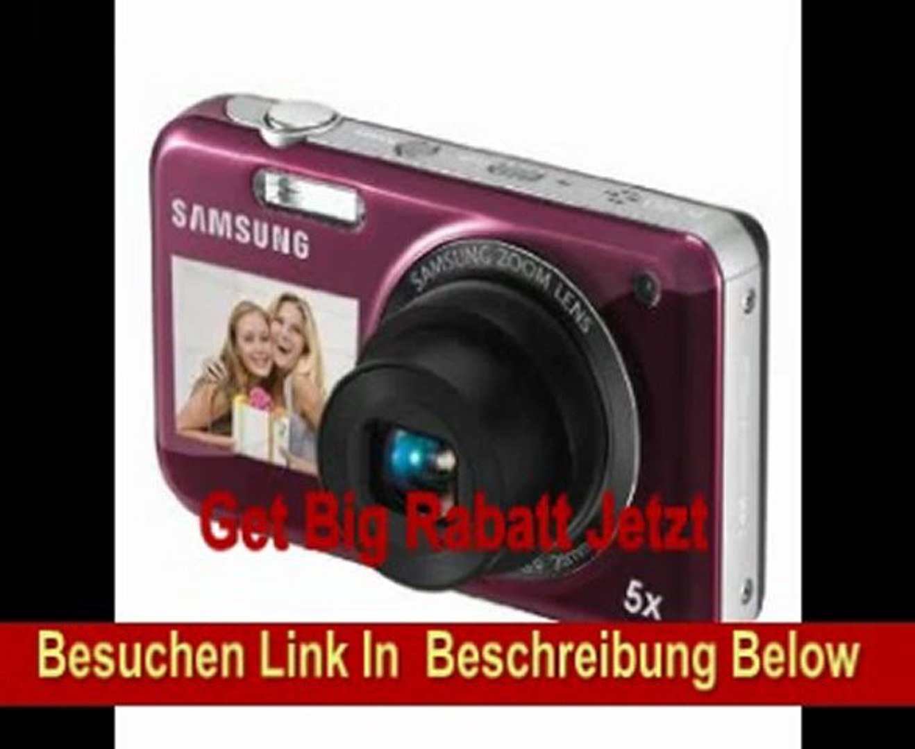 ⁣Samsung PL120 Digitalkamera (14,2 Megapixel, 5-fach opt. Zoom, 6,85 cm (2.7 Zoll) Display, bildstabi