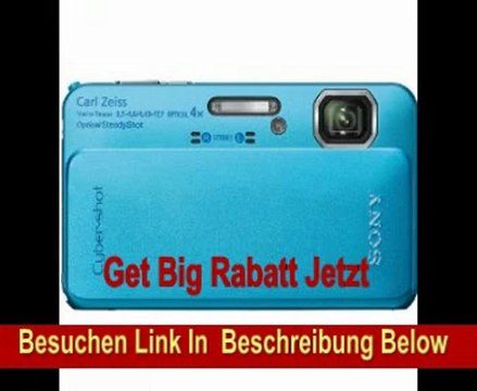 Sony DSC-TX10L Digitalkamera (16 Megapixel, 4-fach opt. Zoom, wasserdicht bis 4m,Full HD Video, 7,6 cm (3 Zoll) Display) blau