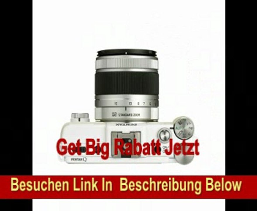 Pentax Q 02 SLR Digital Kamera (12 Megapixel, 3-fach opt. Zoom, 7,6 cm (3 Zoll) Display, Full-HD Video, bildstabilisiert) inkl. 28-83mm Objektiv weiß