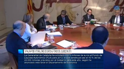 Cataluña pide 9.073 millones de euros al Fondo de Liquidez en 2013