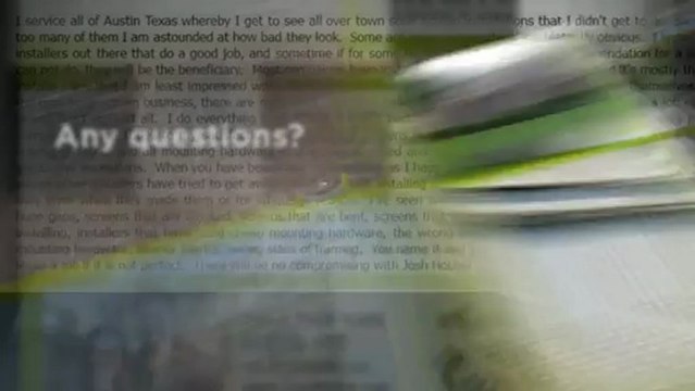 Austin Solar Screens FOR Less, Austin TX Texas