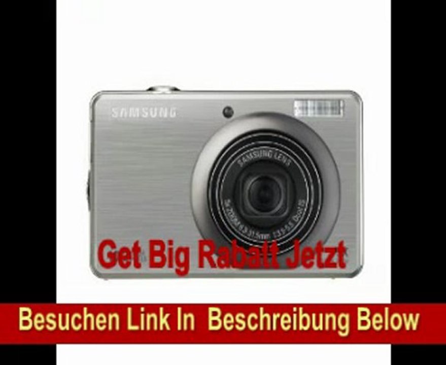 Samsung PL60 Digitalkamera (10 Megapixel, 5-fach opt. Zoom, 6,9 cm (2,7 Zoll) Display, dualer Bildstabilisator) silber
